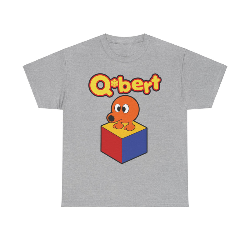 Load image into Gallery viewer, Qbert Logo Video Game Nostalgic T-shirt
