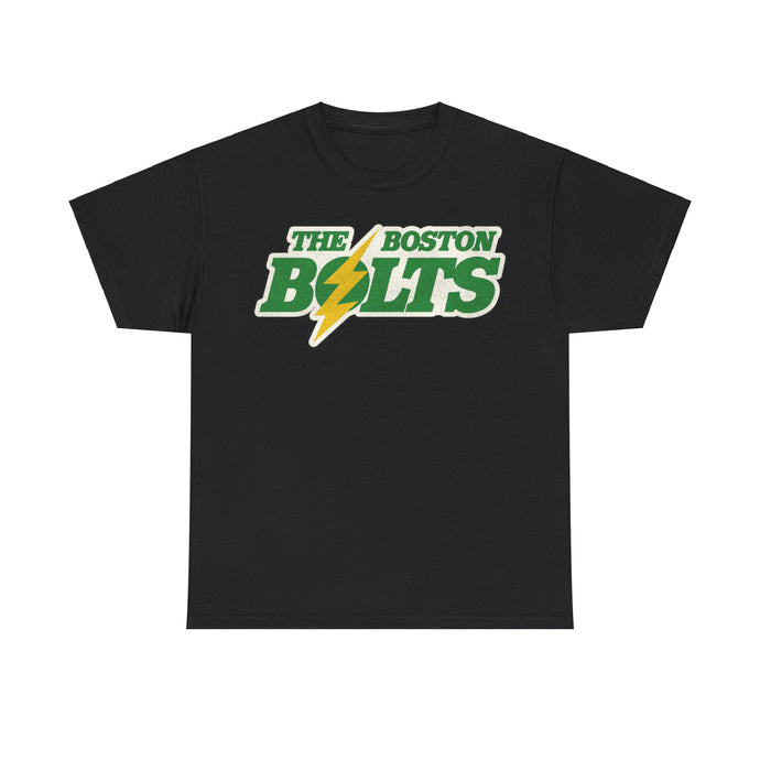 Boston Bolts Lacrosse Green Yellow Logo Nostalgic Retro T-shirt