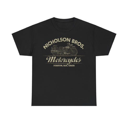 Nicholson Bros Motorcycles 1933 Saskatoon Canada T-shirt