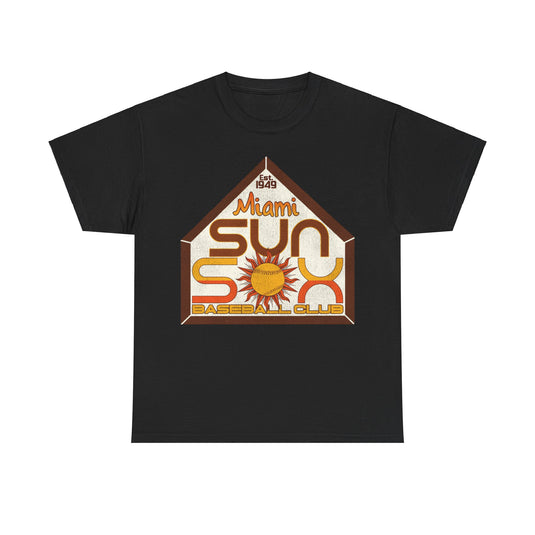 Miami Sun Sox Nostalgic Retro Baseball Team T-shirt