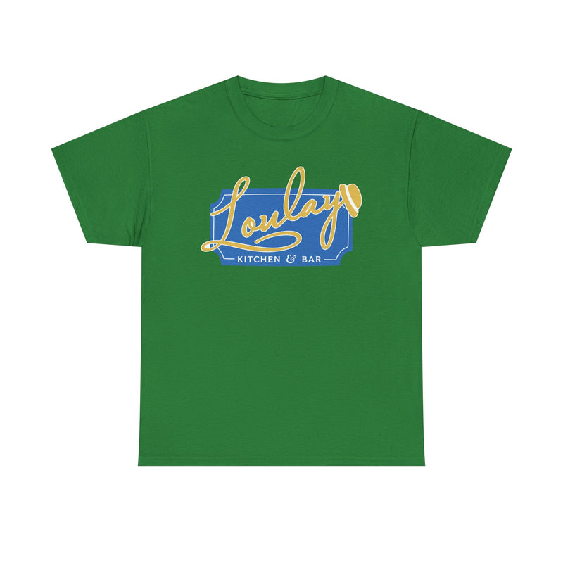 Load image into Gallery viewer, Loulay Kitchen &amp; Bar T-Shirt - Restaurant Industry Defunct Logo Tee
