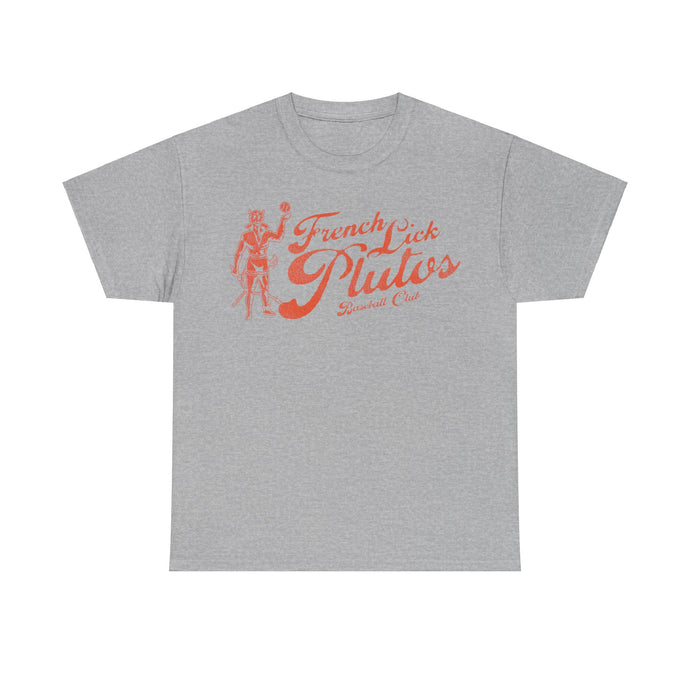 French Lick Plutos Nostalgic Retro Baseball Team T-shirt