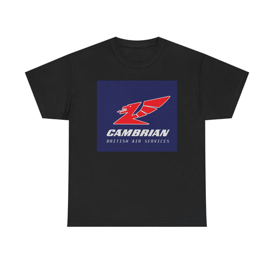 Cambrian Airways Red Dragon British Air Services Aviation Memorabilia T-shirt
