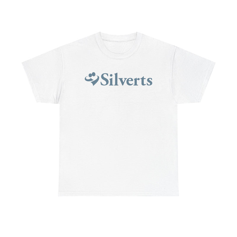 Load image into Gallery viewer, Silverts T-Shirt Blue Senior Care Adaptive Clothing Brand Logo Tee
