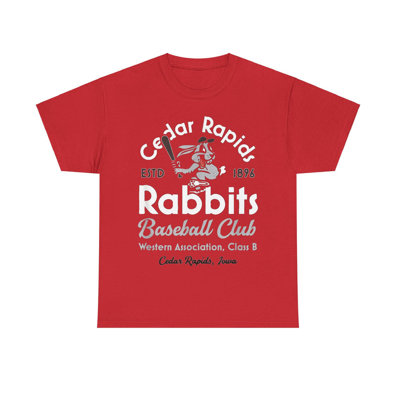 Load image into Gallery viewer, Cedar Rapids Iowa Rabbits Nostalgic Retro Baseball Team T-shirt
