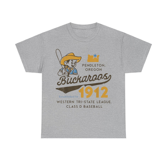 Pendleton Buckaroos Oregon Nostalgic Retro Baseball Team T-shirt