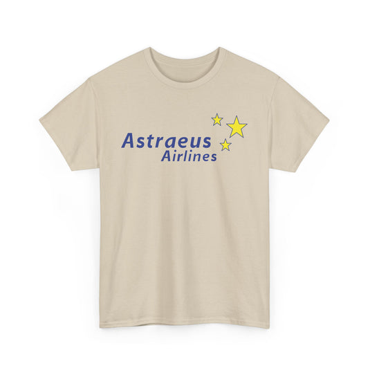 Astraeus Airlines Blue Yellow Stars European Charter Aviation T-shirt