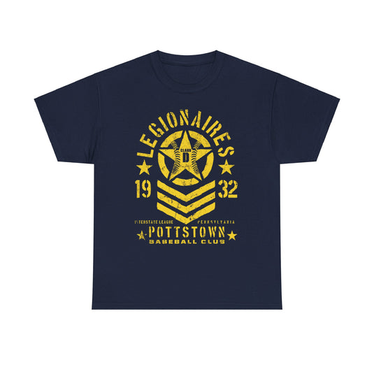 Pottstown Legionaires Est 1932 Pennsylvania Baseball T-shirt