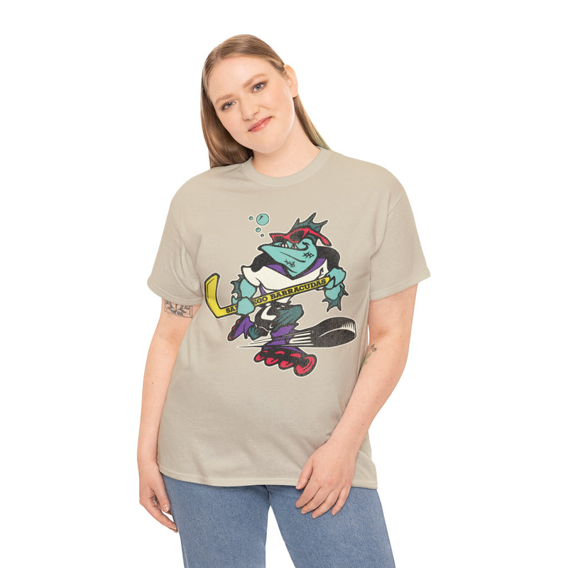 Load image into Gallery viewer, San Diego Barracudas Roller Hockey Nostalgic Logo T-shirt
