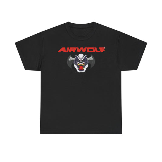 Airwolf 1984 Action Military Drama TV Show Helicopter T-shirt