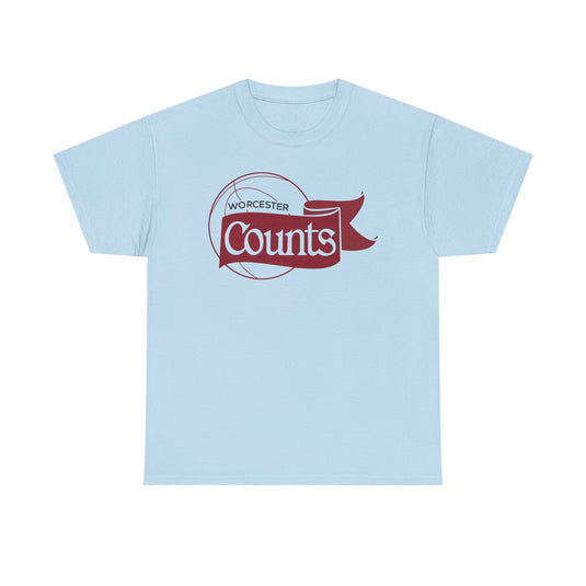 Worcester Counts Basketball 1989 Massachusetts T-shirt