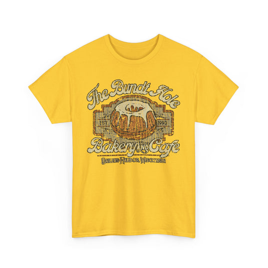 The Bundt Hole Bakery and Cafe 1993 Baileys Harbor Wisconsin Cake Shop T-shirt