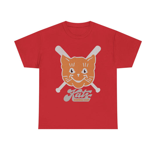 Kansas City Katz Logo Nostalgic Retro Baseball Team T-shirt