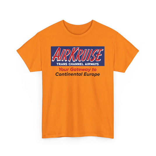 Air Kruise Trans Channel Airways Gateway to Europe Vintage Airline Logo T-shirt