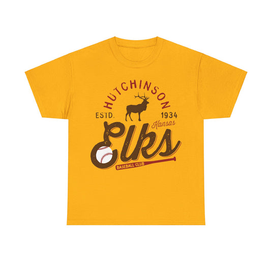 Hutchinson Elks Est 1934 Kansas Baseball Club T-shirt