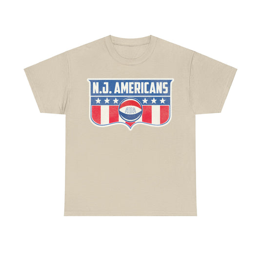 New Jersey Americans Basketball Team USA Flag Nostalgic Retro T-shirt