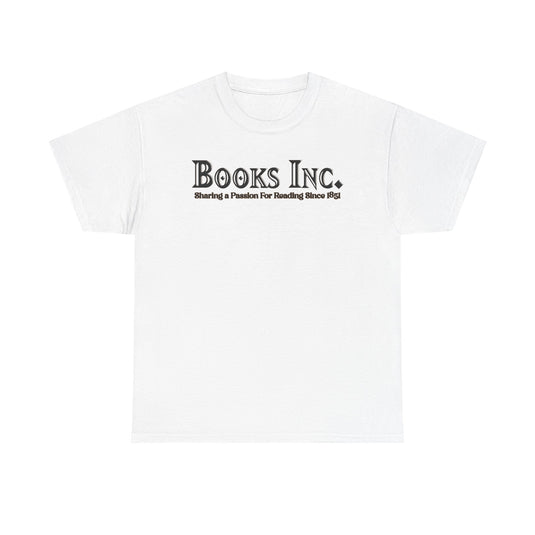Books Inc T-Shirt Vintage Bookstore Logo Defunct Company Tee