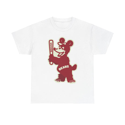 Denver Bears Mascot Logo Baseball Nostalgic Retro T-shirt