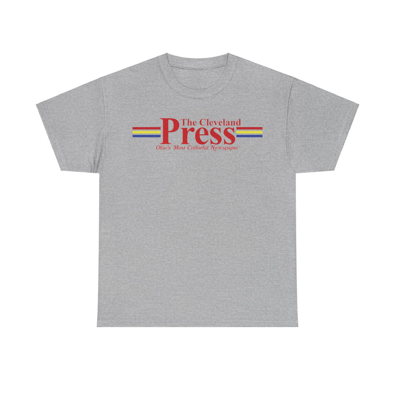 Load image into Gallery viewer, Cleveland Press Newspaper Ohios Most Colorful Retro Nostalgic T-shirt
