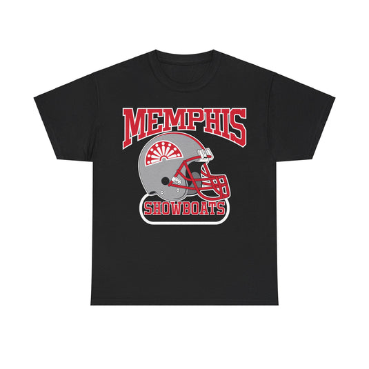 Memphis Showboats Tennessee Helmet Logo Football Team T-shirt