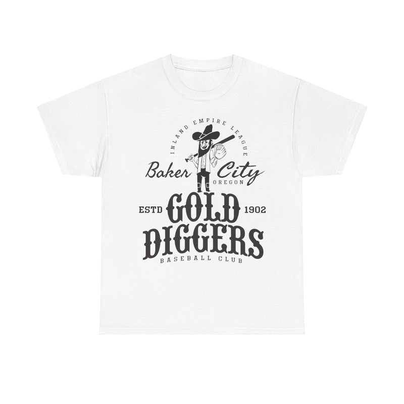 Load image into Gallery viewer, Baker City Gold Diggers Est 1902 Oregon Baseball T-shirt
