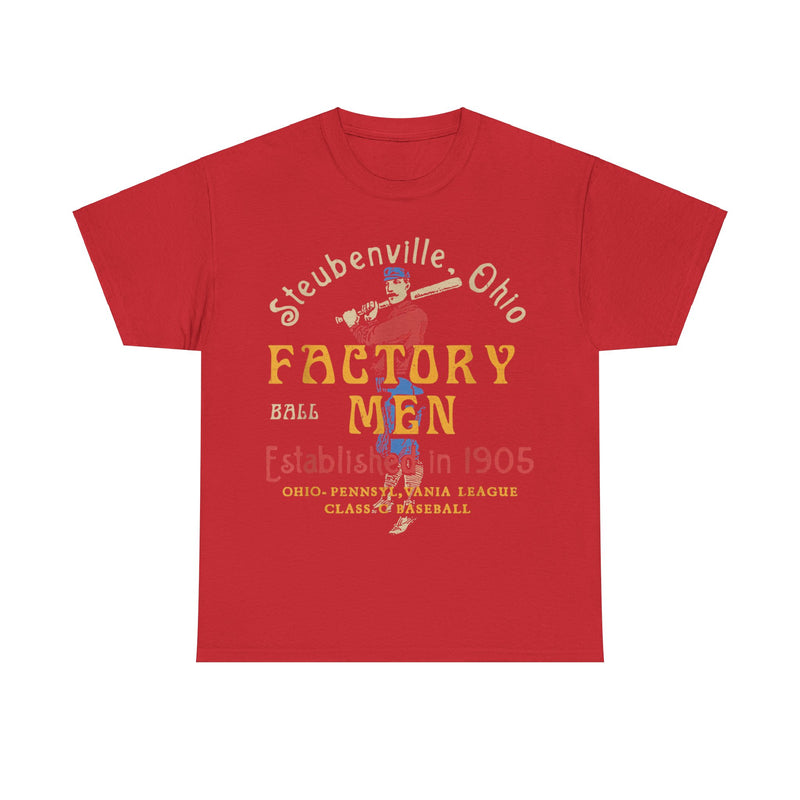 Load image into Gallery viewer, Steubenville Ohio Factory Men Nostalgic Retro Baseball Team T-shirt
