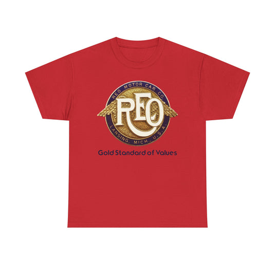 REO Motor Car Co Lansing Michigan Gold Standard Wings T-shirt