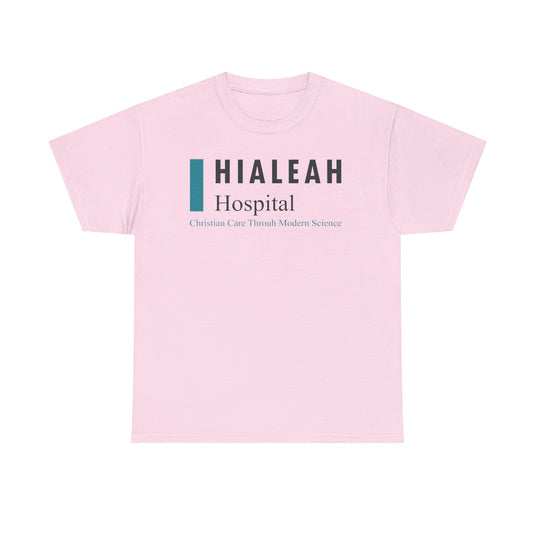 Hialeah Hospital Defunct Logo Christian Care Through Modern Science T-Shirt Medical Tee