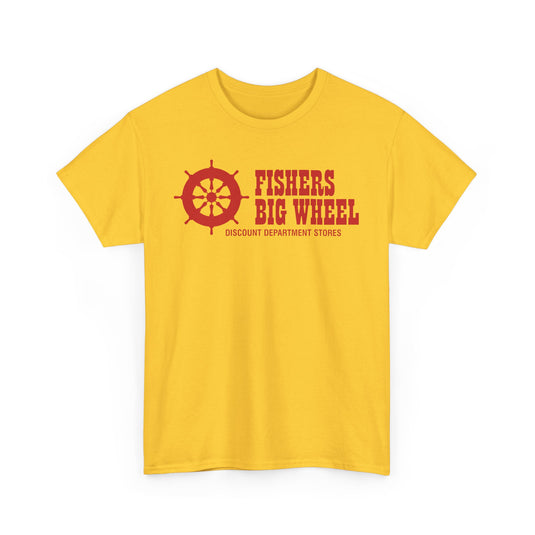 Fishers Big Wheel Discount Department Stores Ship Logo T-Shirt
