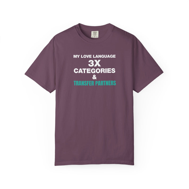 Load image into Gallery viewer, Credit Card Love Language Funny Points Miles Travel Teal T-shirt
