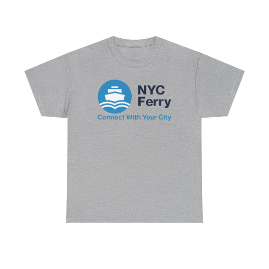 NYC Ferry Defunct Transportation Service T-Shirt Connect With Your City Boat Tee