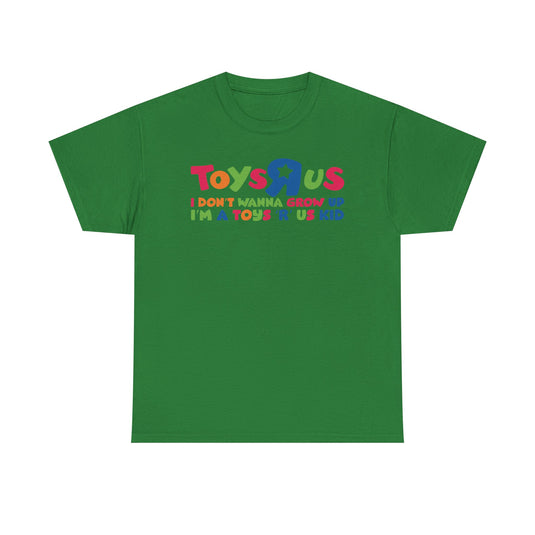Toys R Us I Don't Wanna Grow Up Colorful Star Logo Toy Store T-shirt