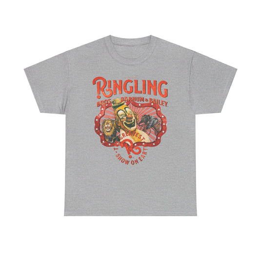 Ringling Brothers Greatest Show on Earth Nostalgic Retro Logo T-shirt