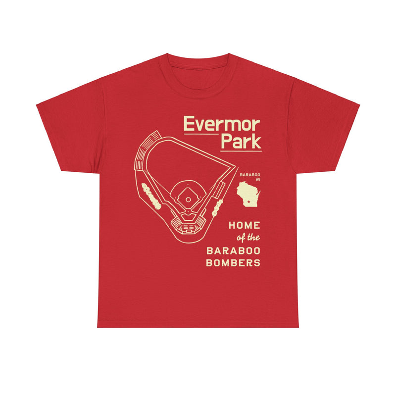 Load image into Gallery viewer, Evermor Park Baraboo Bombers Nostalgic Retro T-shirt
