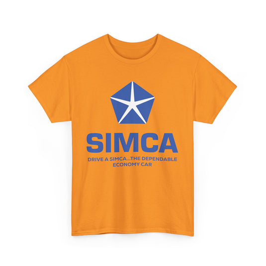 Simca Drive A Simca The Dependable Economy Car Vintage Logo T-shirt