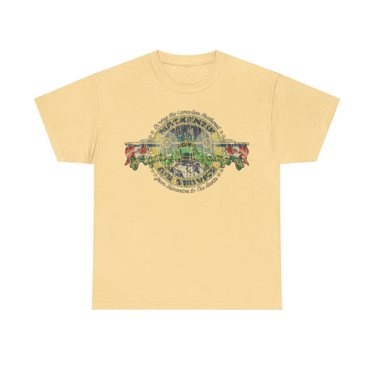 Mackenzie Air Service 1932 Airlines Distressed Print T-shirt