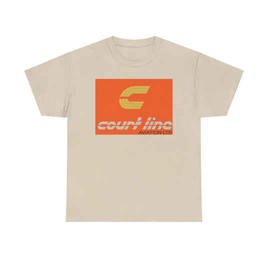 Court Line Aviation Ltd Vintage British Airline Logo Retro Travel T-shirt