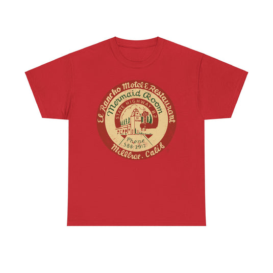 El Rancho Motel and Restaurant 1948 Millbrae California Restaurant T-shirt