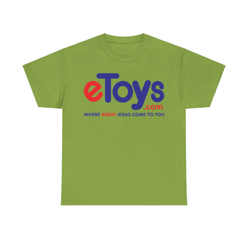 Load image into Gallery viewer, Etoys.com Logo T-Shirt: “Where Great Ideas Come To You”
