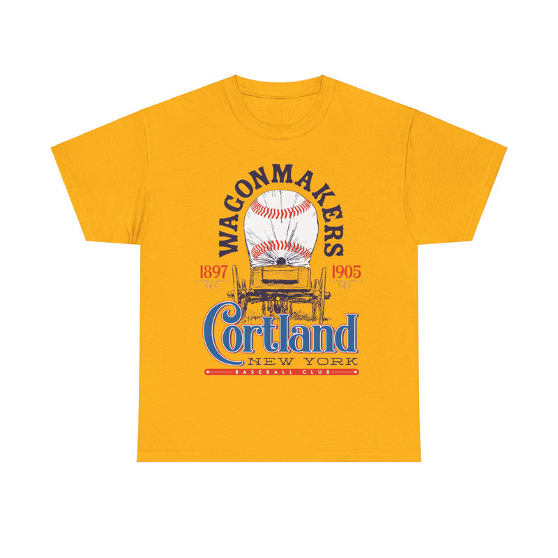 Load image into Gallery viewer, Cortland Wagonmakers Est 1897 New York Baseball T-shirt
