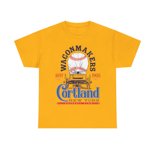 Cortland Wagonmakers Est 1897 New York Baseball T-shirt