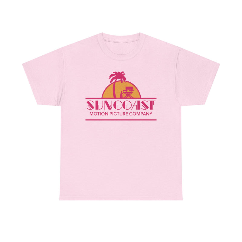 Load image into Gallery viewer, Suncoast Motion Picture Company Palm Tree Movie Director Chair Logo T-shirt
