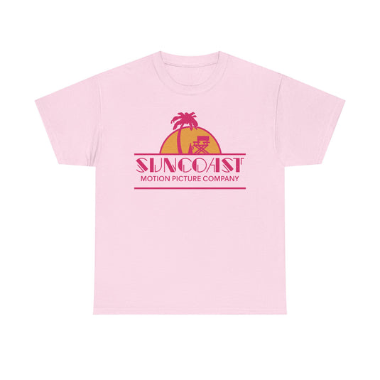 Suncoast Motion Picture Company Palm Tree Movie Director Chair Logo T-shirt