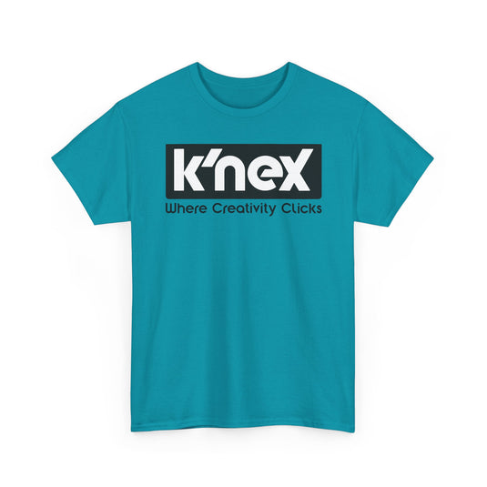 K'NEX Defunct Building Toys T-Shirt Where Creativity Clicks Construction Set Tee