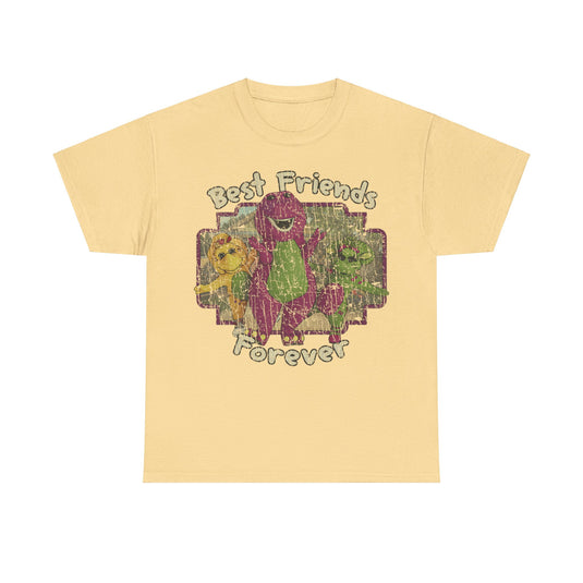 Best Friends Forever 1992 Purple Dinosaur Nostalgic Retro T-shirt