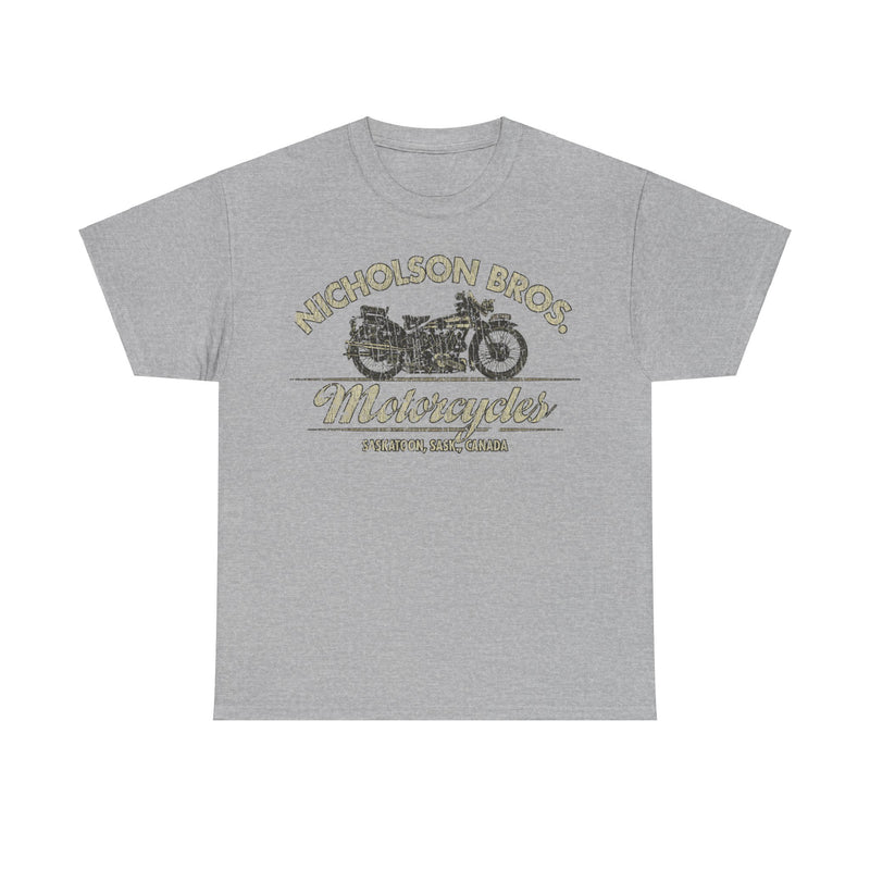 Load image into Gallery viewer, Nicholson Bros Motorcycles 1933 Saskatoon Canada T-shirt
