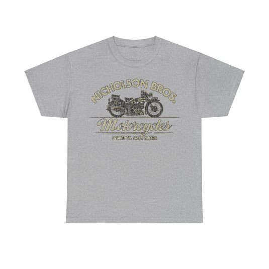 Nicholson Bros Motorcycles 1933 Saskatoon Canada T-shirt