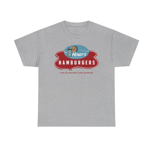 Henry's Hamburgers Vintage Drive-In Chain Restaurant Logo T-Shirt