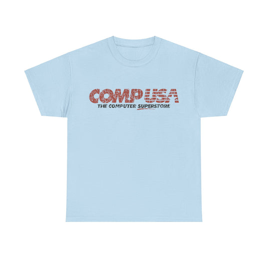 CompUSA 1984 Electronics Store Distressed Print T-shirt