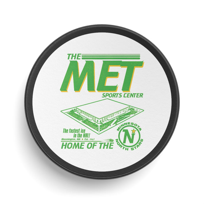 The Met Arena Minnesota North Stars Hockey Puck
